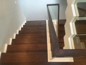 Moderne houten trap